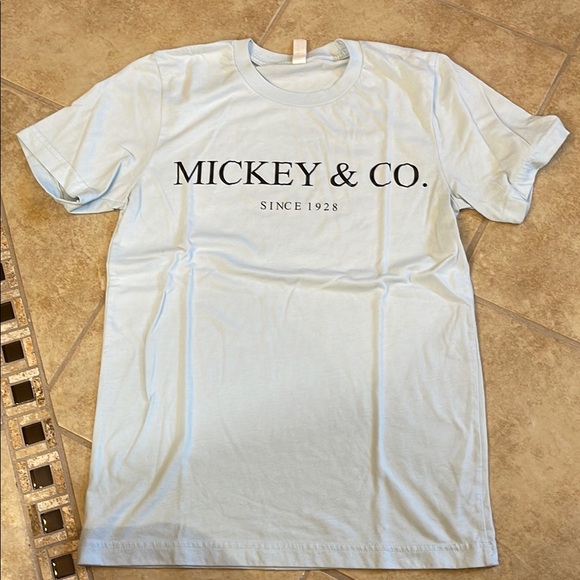 Bella Canvas Tops - Mickey & Co. Light Blue Short Sleeve Disney Tee